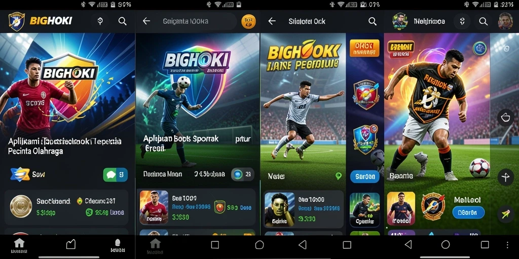 Screenshot BIGHOKI menampilkan antarmuka sportsbook yang dinamis dan menarik.
