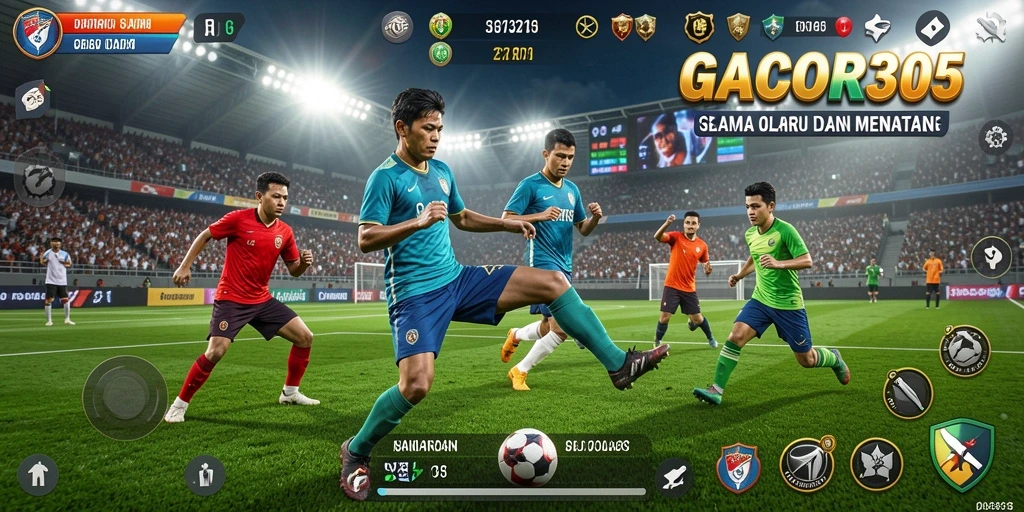 Tampilan gameplay olahraga yang menarik di GACOR305.