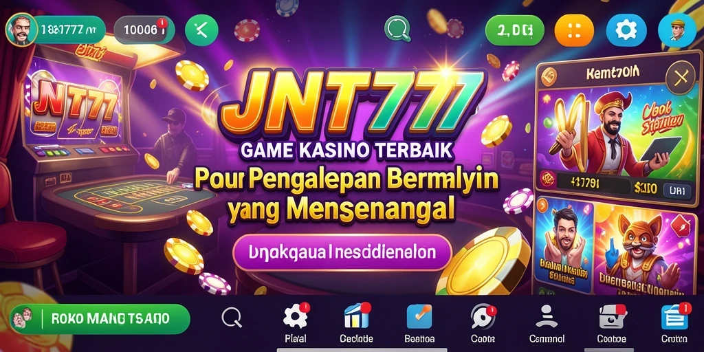 Screenshot gameplay JNT777 dengan suasana Kasino yang menarik.