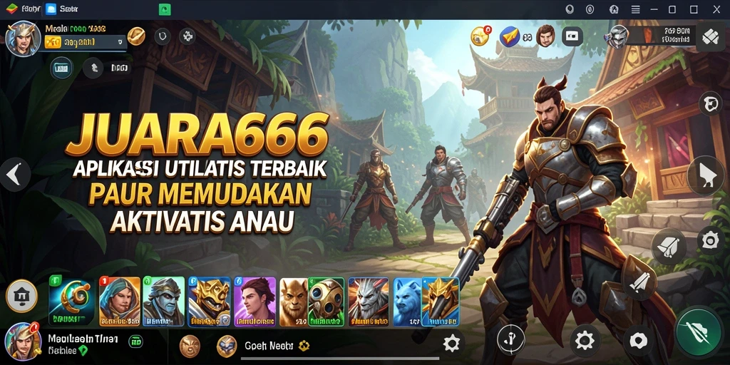 Tampilan antarmuka JUARA666 yang intuitif dan modern dalam layar utama.