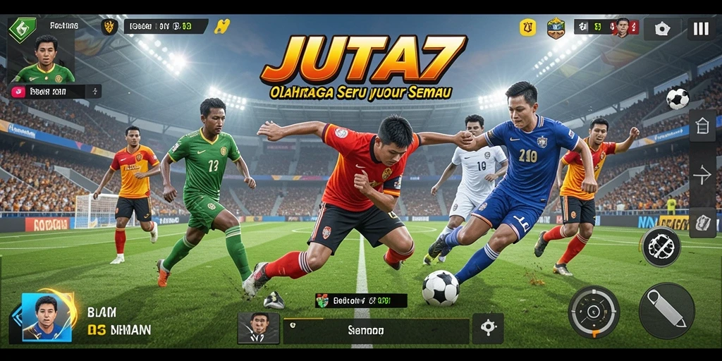 Gameplay menegangkan dalam JUTA7 dengan aksi olahraga yang seru.