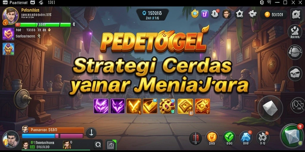 Tampilan gameplay strategis PEDETOGEL yang menantang.