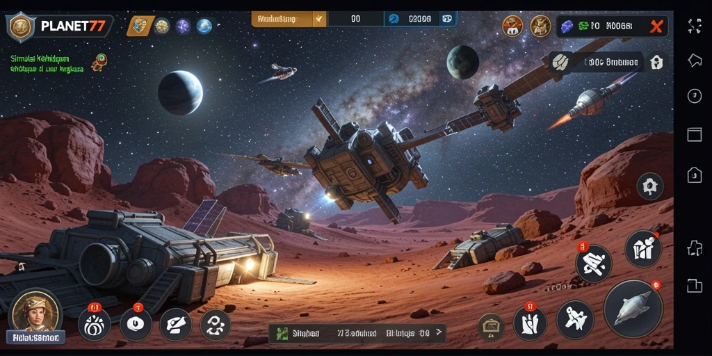 Screenshot dari gameplay <strong>PLANET77</strong> yang menarik dan interaktif.