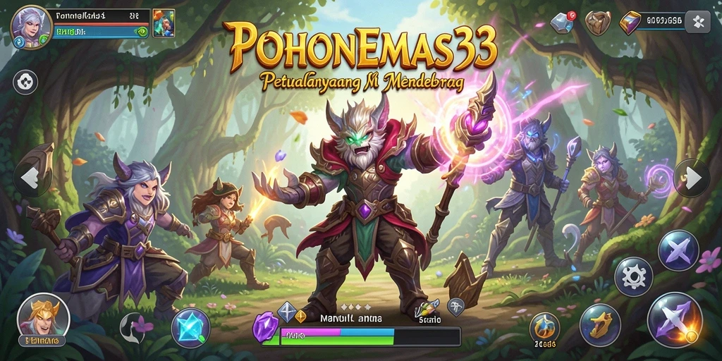 Tampilan gameplay menakjubkan dari POHONEMAS33 yang penuh aksi.