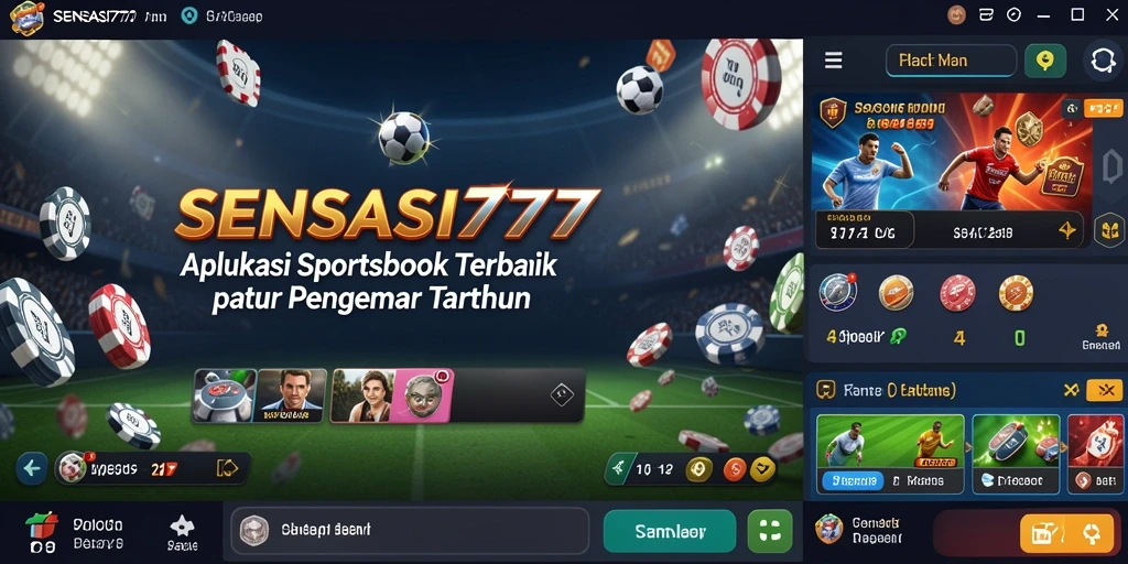 Tampilan menarik dari gameplay Sportsbook di SENSASI777.