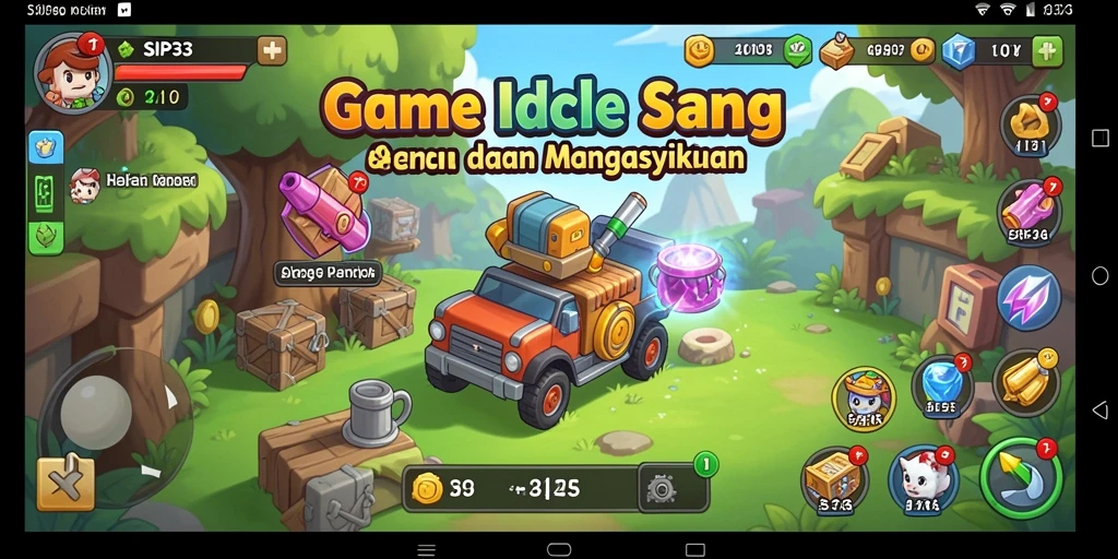 Tampilan gameplay SIP33 yang menarik dengan mekanisme Idle yang sederhana.
