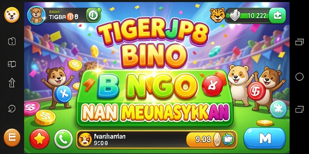 Tampilan gameplay Bingo yang interaktif dan menarik di TIGERJP88.